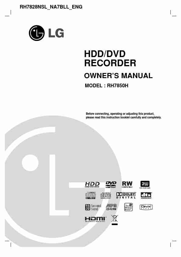 LG Electronics DVD Recorder RH7850H-page_pdf